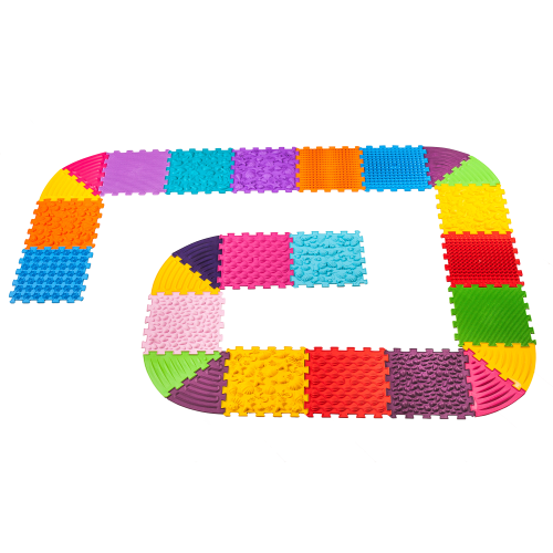 Covoraș de masaj Ortek Puzzle-uri 16 el. + 10 triunghiuri [1]