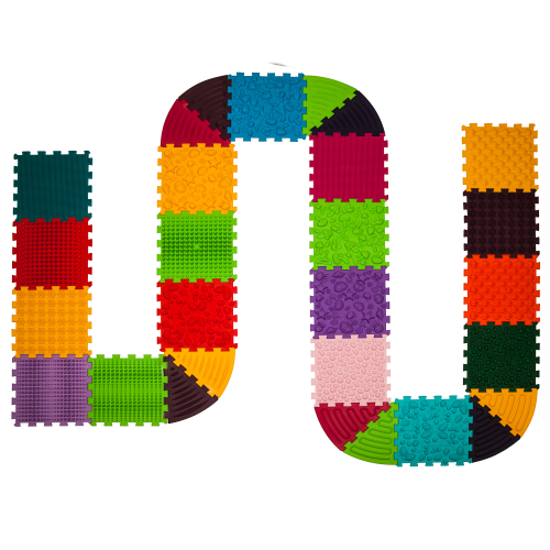 Covoraș de masaj Ortek Puzzle-uri 18 el. + 10 triunghiuri [1]