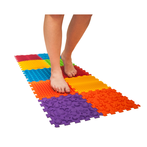 Covoraș de masaj pentru reabilitare "Ortek Mix" 10 elemente Rigid [1]