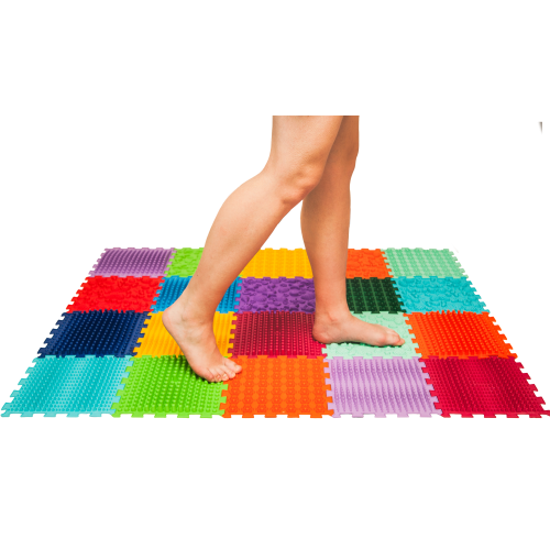 Covoraș de masaj pentru reabilitare "Ortek Mix" 20 elemente Rigid [1]