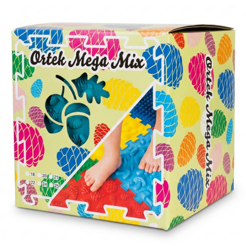 Covoraș de masaj pentru reabilitare "Ortek Mix" 20 elemente Rigid [4]