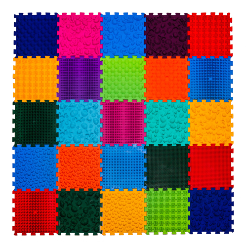 Covoraș ortopedic pentru masaj Puzzle "Mix" 25 elemente [2]