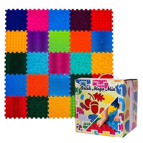 Covoraș ortopedic pentru masaj Puzzle "Mix" 25 elemente [1]
