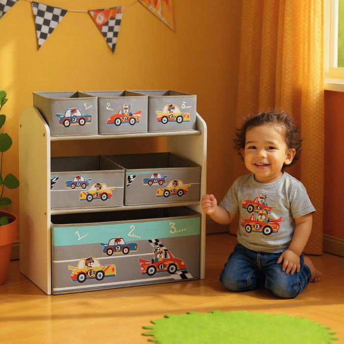 Dulap depozitare jucarii Cars, U-Grow [5]