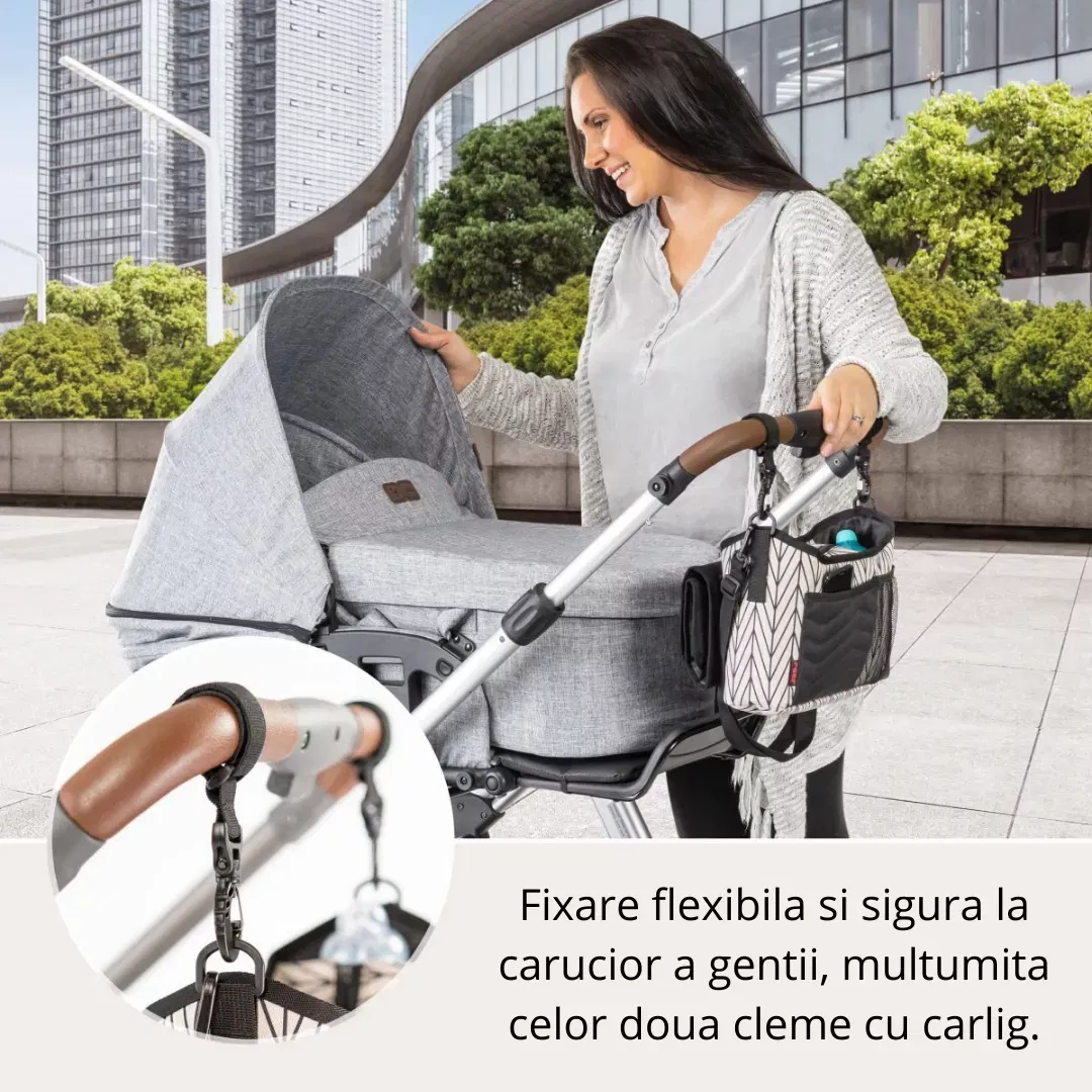 Geanta carucior, cu aleza pentru schimbat scutece, Reer [6]