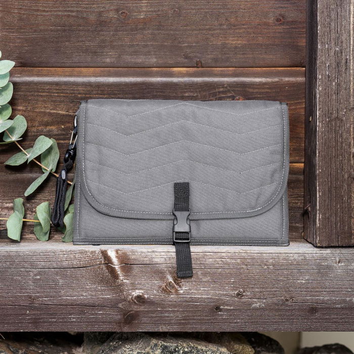 Geanta mica pentru scutece, cu aleza pentru bebelusi, din plastic reciclat, Reer Growing Changing Organiser 84091 [1]