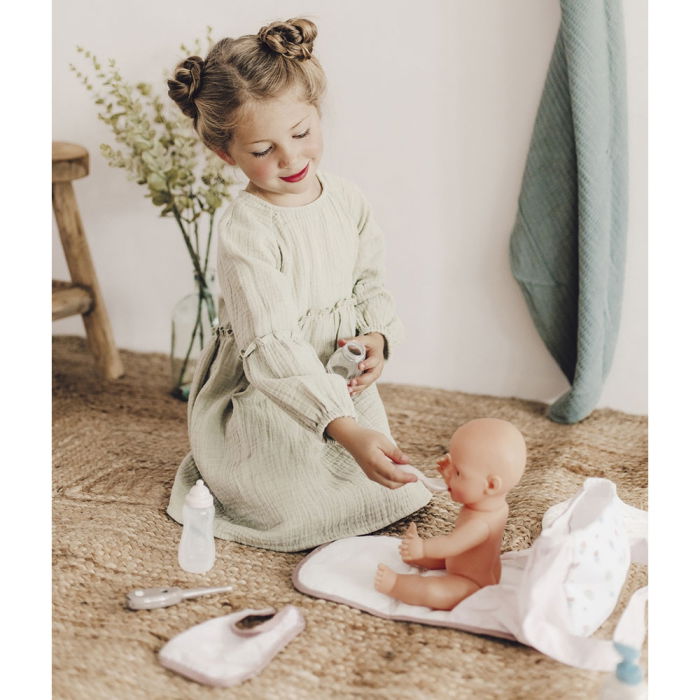 Gentuta de infasat pentru papusa Smoby Baby Nurse Changing Bag crem cu accesorii [2]