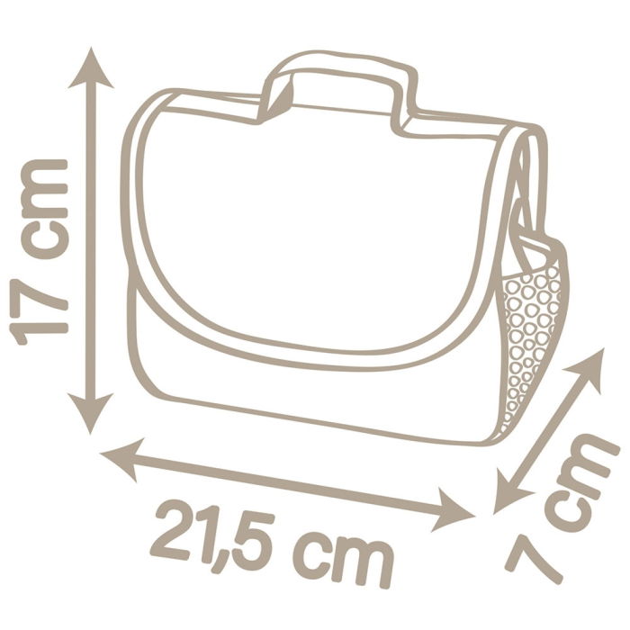 Gentuta de infasat pentru papusa Smoby Baby Nurse Changing Bag crem cu accesorii [6]