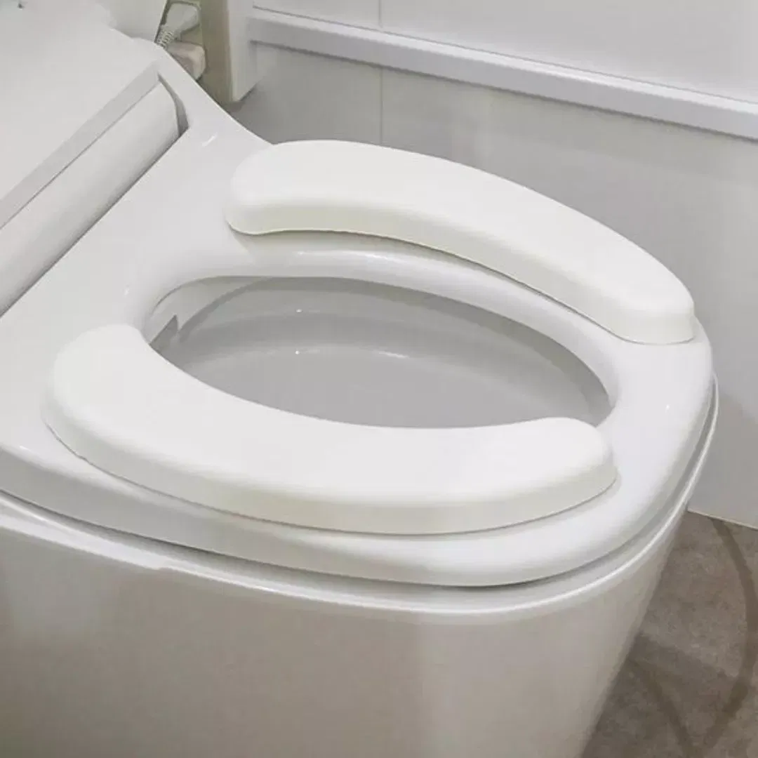 Husa capac WC, din spuma, moale, Alba [1]