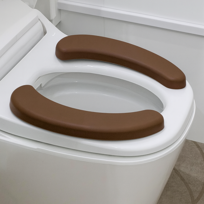 Husă capac WC maro din spumă moale – confort și igienă [2]
