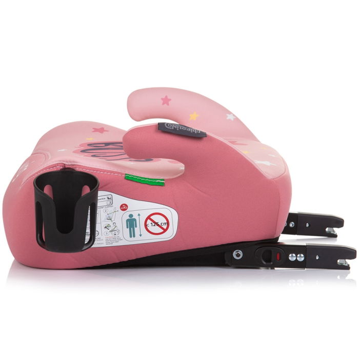 Inaltator auto Chipolino Wing I-Size 125-150 cm pink mini boss cu sistem Isofix [2]