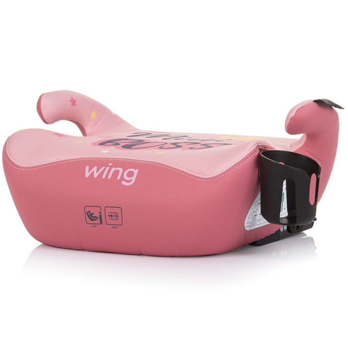 Inaltator auto Chipolino Wing I-Size 125-150 cm pink mini boss cu sistem Isofix [1]