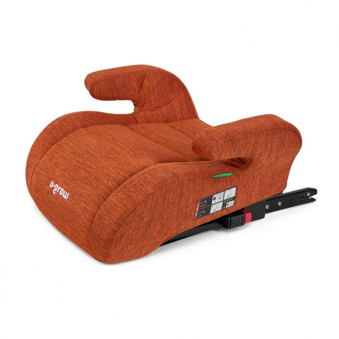 Inaltator auto U-Grow, 125-150  R129 cu isofix, caramiziu [1]