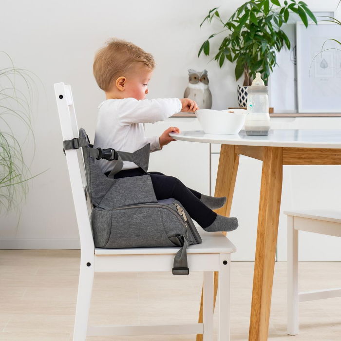 Inaltator de scaun pentru bebelusi 6-36 luni, transportabil, din plastic reciclat, Reer Growing Booster Seat 85041 [2]