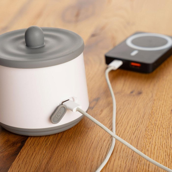 Incalzitor portabil biberoane si alimente pentru bebelusi, 4 trepte temperatura 37-50°C, acumulator cu incarcare USB-C, 3 adaptoare biberon incluse, afisaj temperatura, timer cu oprire automata, indep [12]