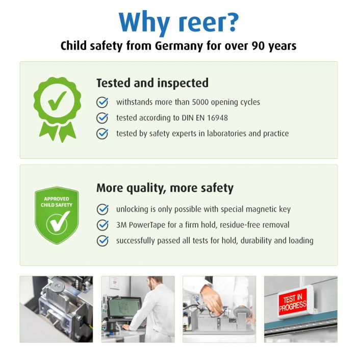 Incuietoare magnetica pentru sertare si usi de dulapuri Reer 51030 [7]