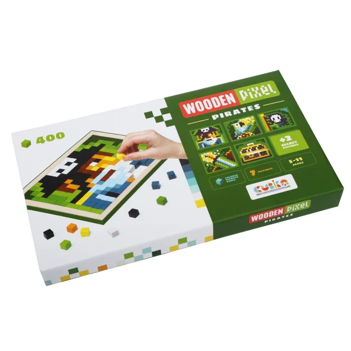 Joc Din Lemn Cubika - MOZAIC - PIXEL PIRATES, 5 ani- 11 ani [1]