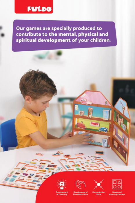 JOC MAGNETIC DIN SPUMA EVA, CONSTRUIESTE-TI CASA, PUEDO [5]