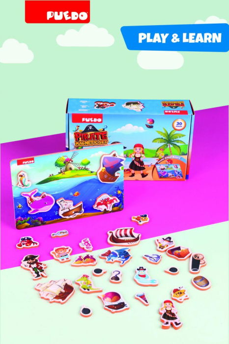 JOC MAGNETIC DIN SPUMA EVA, PIRATI, PUEDO [8]