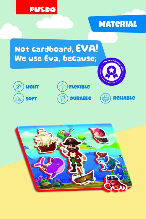 JOC MAGNETIC DIN SPUMA EVA, PIRATI, PUEDO [4]