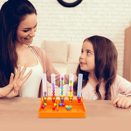 Joc Montessori de Sortare Culori cu Mărgele Curcubeu [3]