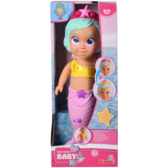 Jucarie de baie Simba New Born Baby Mermaid 30 cm [10]