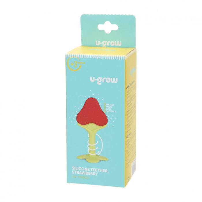Jucarie dentitie, capsuna, U-Grow [3]