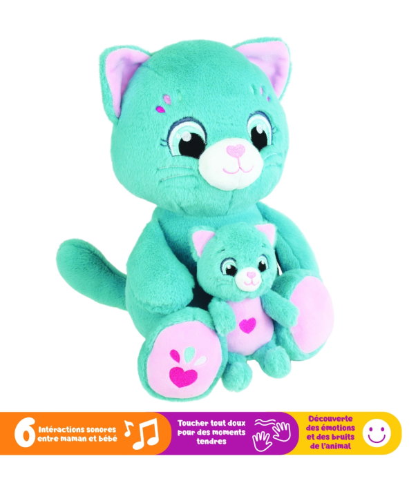 Jucarie Interactiva Jemini Cu 6 Functii-Mama Si Puiul Pisica [3]