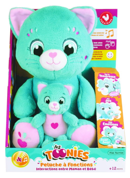 Jucarie Interactiva Jemini Cu 6 Functii-Mama Si Puiul Pisica [4]