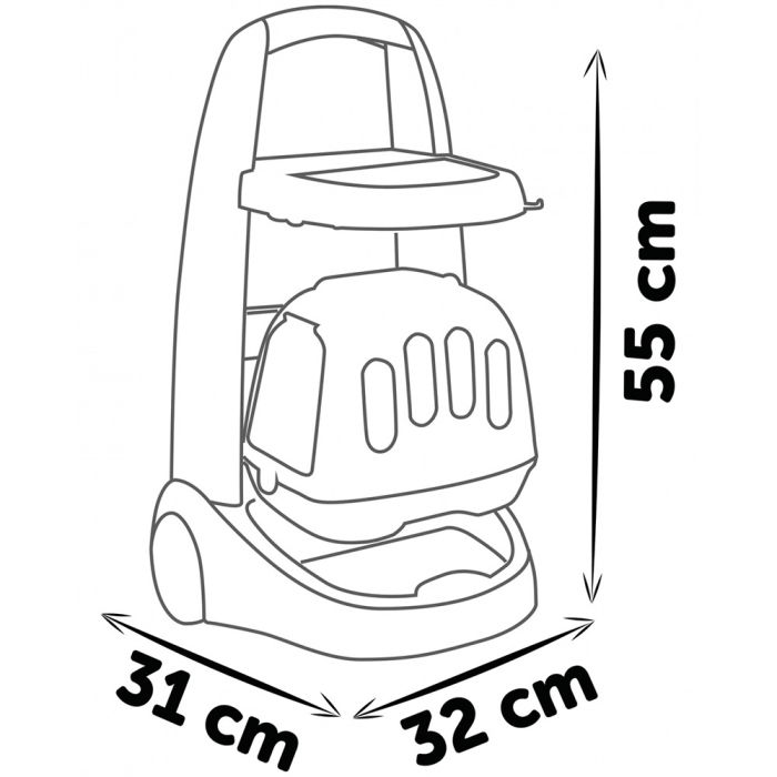 Jucarie Smoby Animal Care Trolley cu 10 accesorii [2]