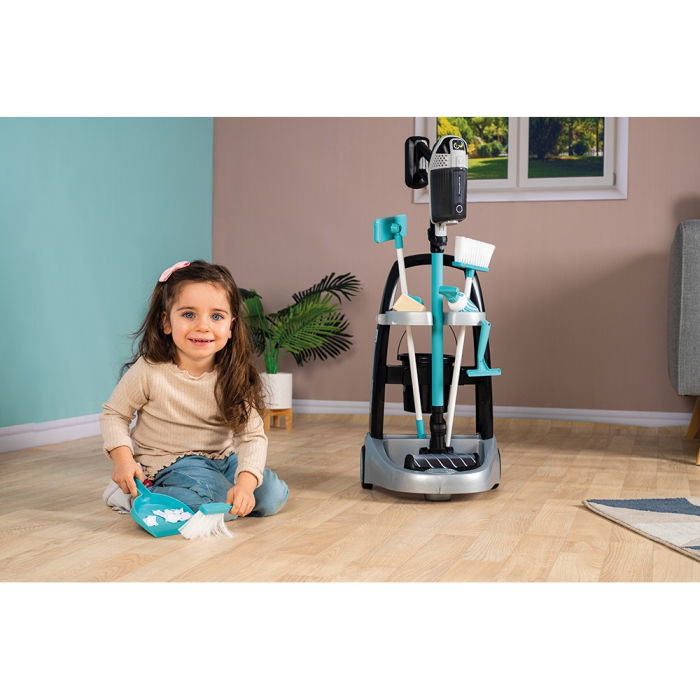 Jucarie Smoby Set curatenie cu troller si aspirator electronic Rowenta negru [9]