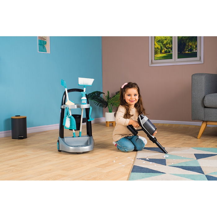 Jucarie Smoby Set curatenie cu troller si aspirator electronic Rowenta negru [8]