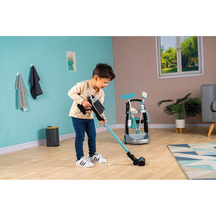 Jucarie Smoby Set curatenie cu troller si aspirator electronic Rowenta negru [7]