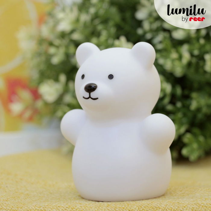 Lampa de veghe cu LED, forma ursulet, alba, Lumilu Mini Zoo Bear, Reer 52330 [3]