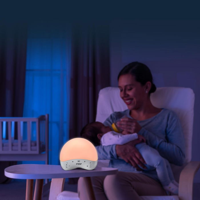 Lampa de veghe inteligenta cu 25 de sunete, multicolora, comunicare prin Wi-Fi cu smartphone, temporizator, Reer MyMagic SmartLight 52470 [2]