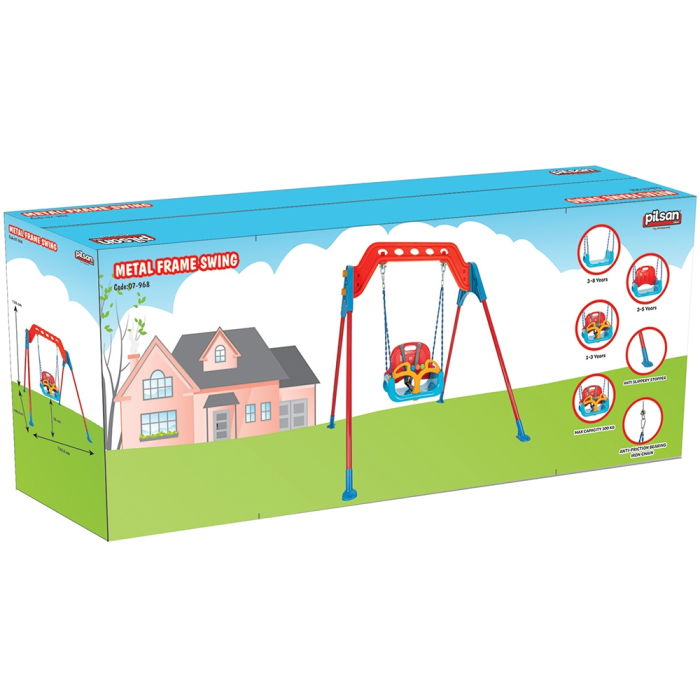 Leagan pentru copii Pilsan Samba A-Frame Swing cu cadru metalic [4]