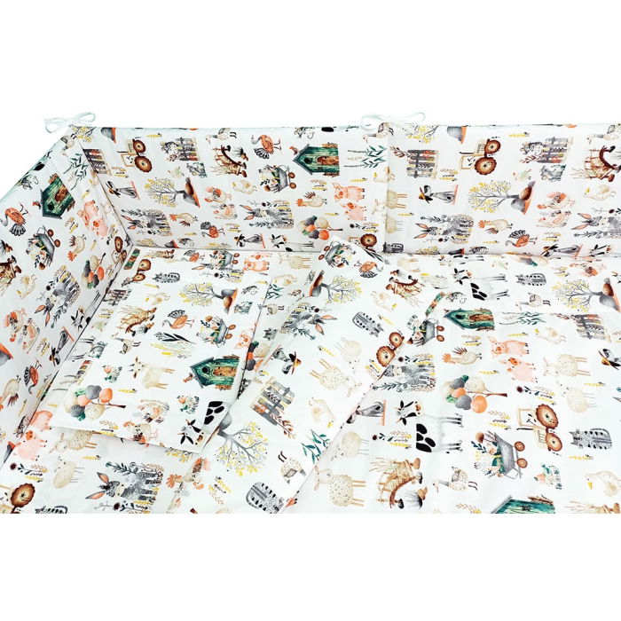 Lenjerie patut Hubners Fermier 5 piese alb [2]