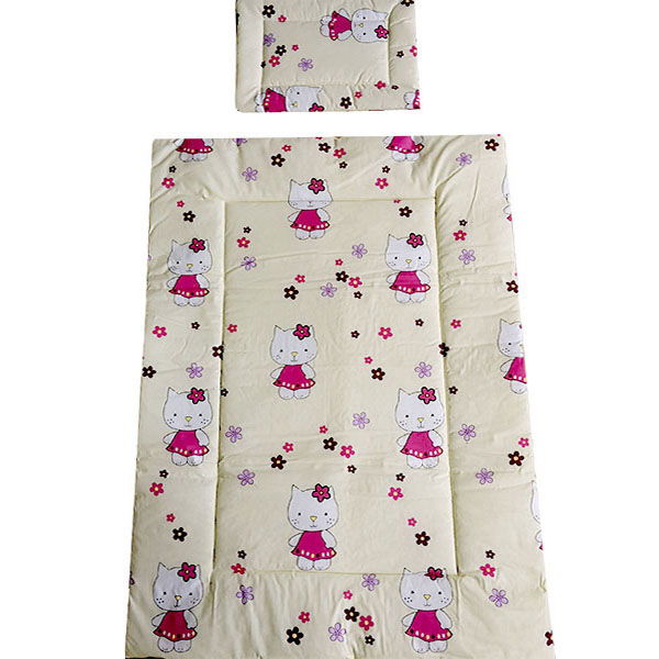 Lenjerie patut Hubners Kitty Floricele 5 piese crem [2]