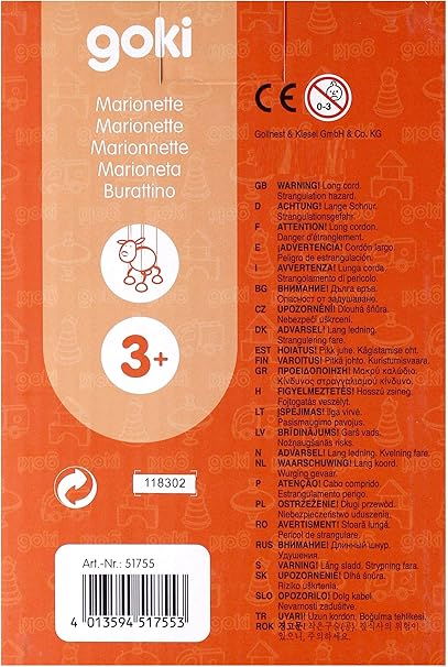 Marioneta cățel, de lemn, 14.5 cm [4]