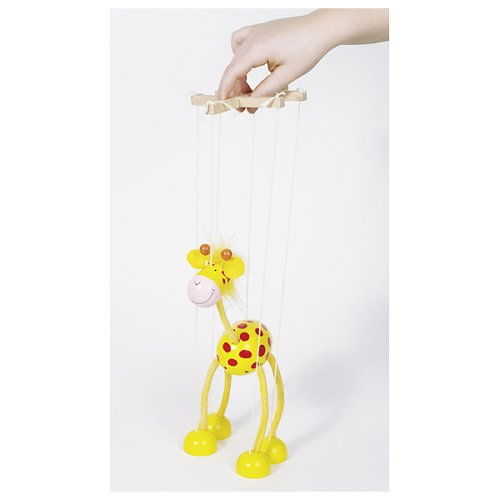 Marioneta girafa, de lemn, 27 cm [1]