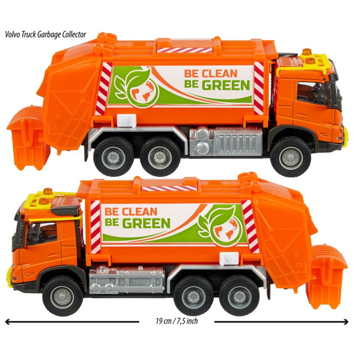 Masina de gunoi Majorette Volvo Garbge Collector cu tomberon [4]