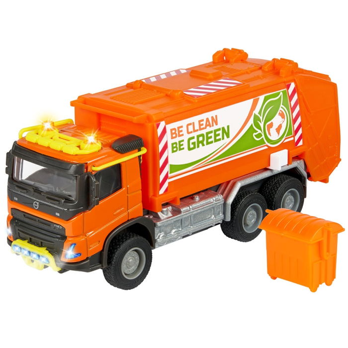 Masina de gunoi Majorette Volvo Garbge Collector cu tomberon [1]