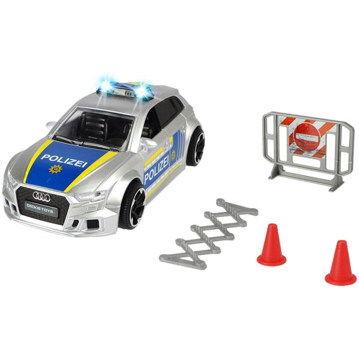 Masina de politie Dickie Toys Audi RS3 1:32 15 cm cu lumini, sunete si accesorii [3]