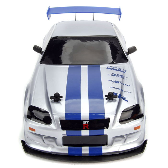 Masina Jada Toys Fast and Furious Nissan Skyline GTR Drift cu anvelope si telecomanda [8]
