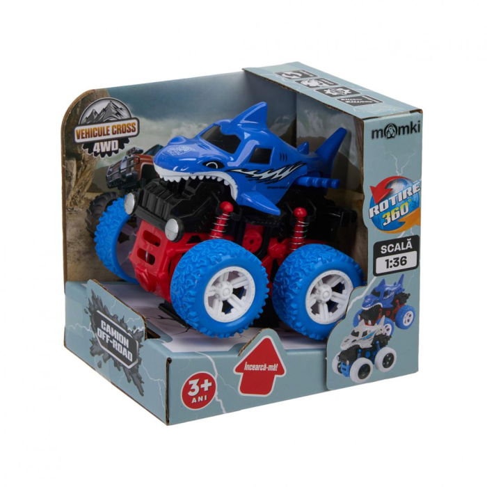 MASINA OFF-ROAD 4X4, 360 DE GRADE, SCARA 1:36, MOMKI, MIX [6]