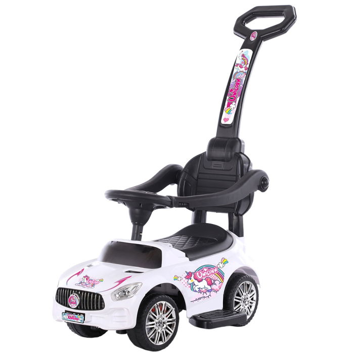 Masinuta de impins Chipolino Unicorn white cu maner [1]