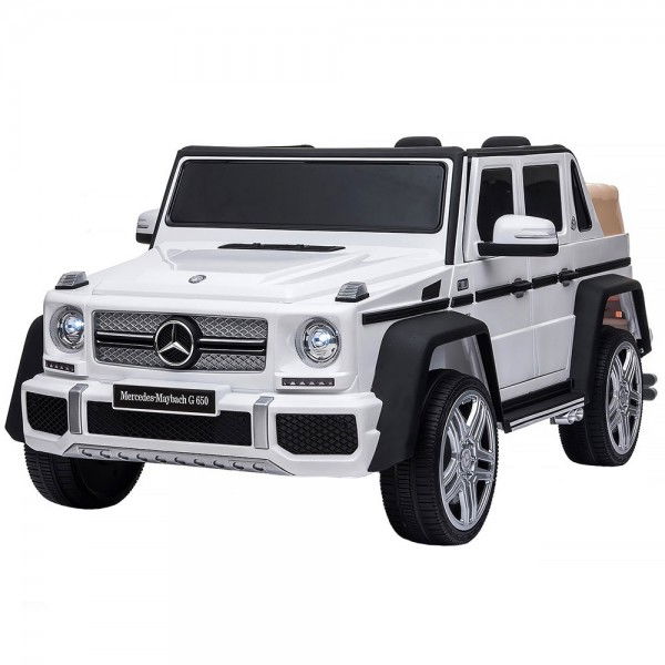 Masinuta Electrica Copii 3 Ani+ SUV Mercedes Maybach Alb Chipolino [1]