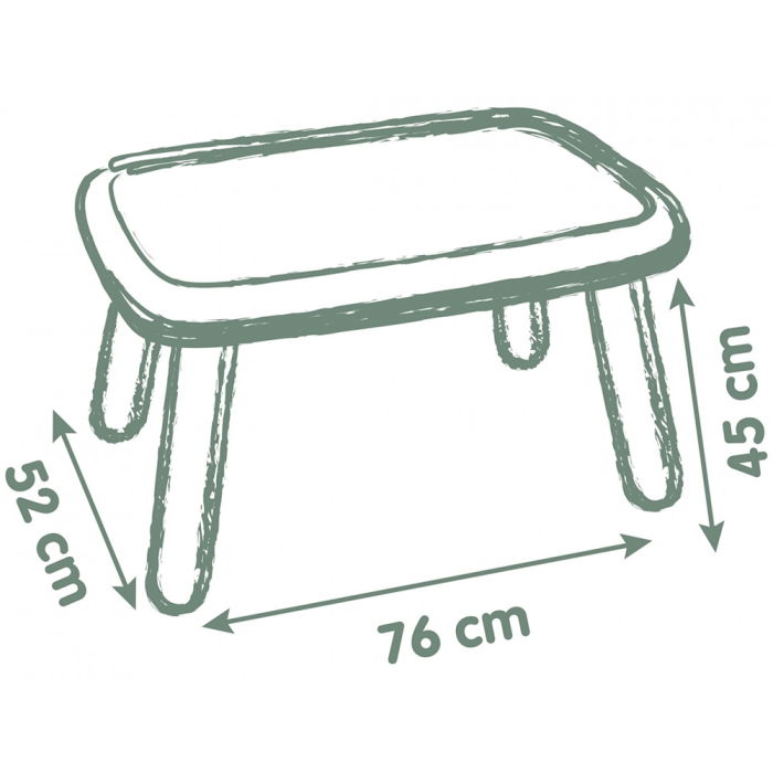 Masuta pentru copii Smoby Life verde [5]