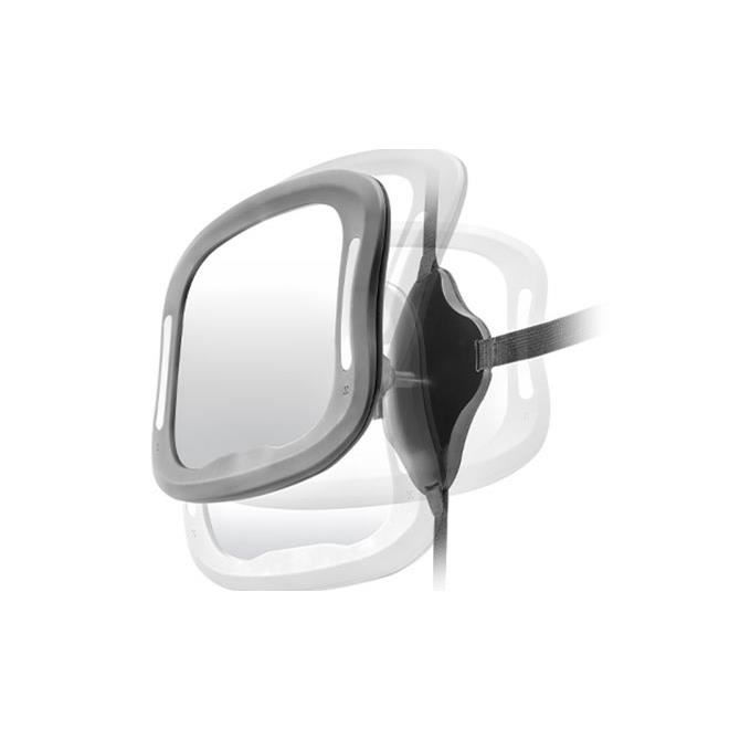 Oglinda de siguranta auto cu LED pentru monitorizare bebelusi, prindere pe tetiera, Reer BabyView 86101 [4]