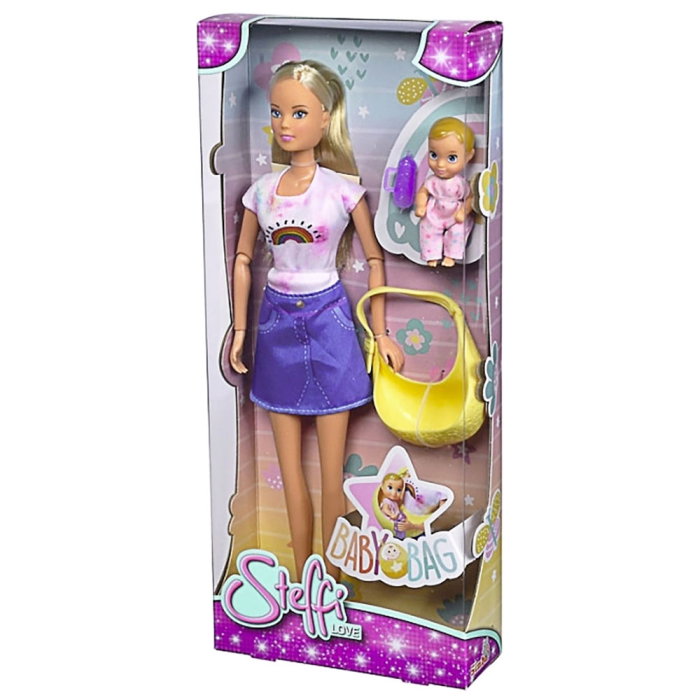 Papusa Simba Steffi Love Baby Bag 29 cm cu accesorii [5]